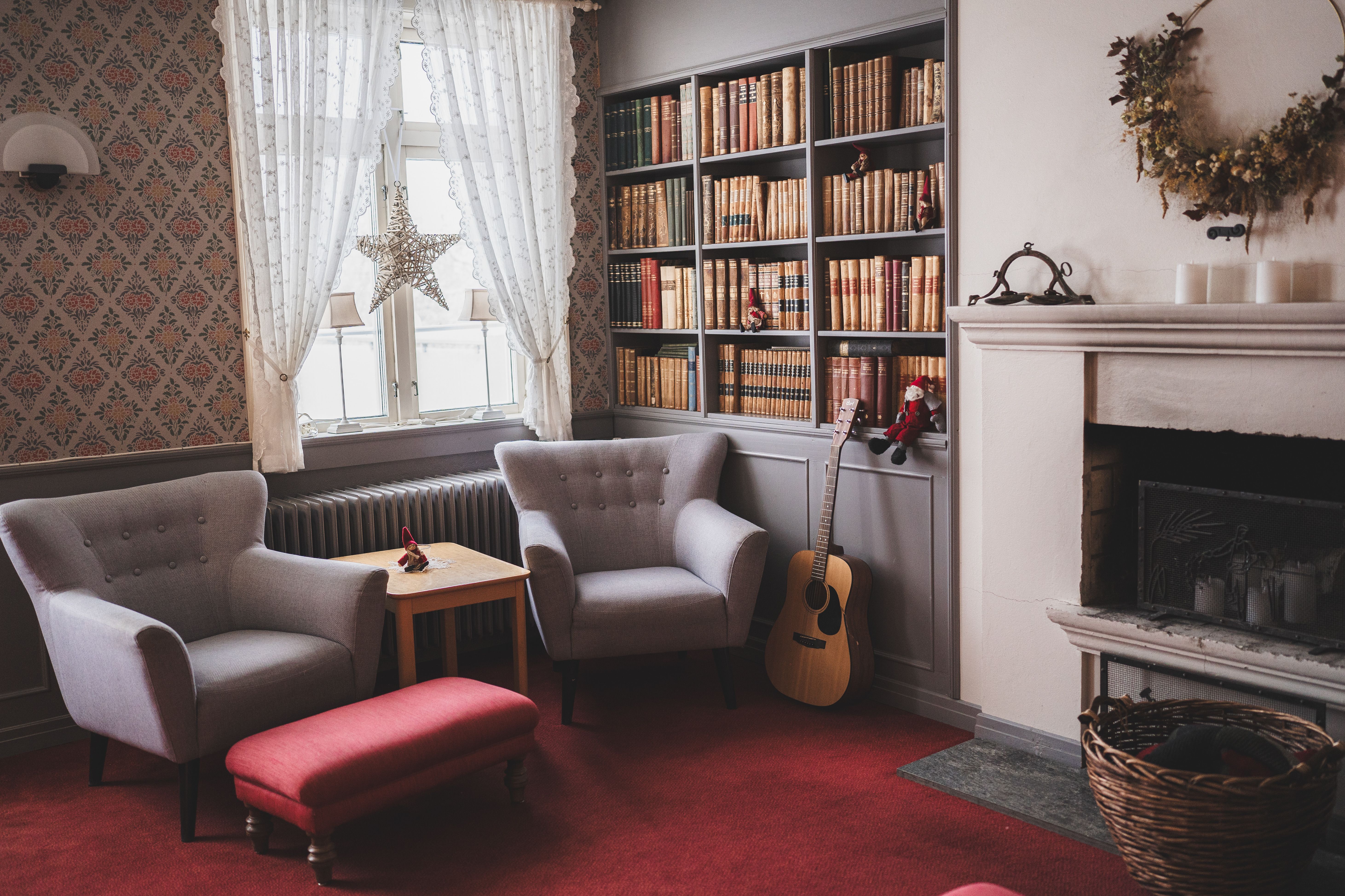 Koselig hjørne i resepsjon