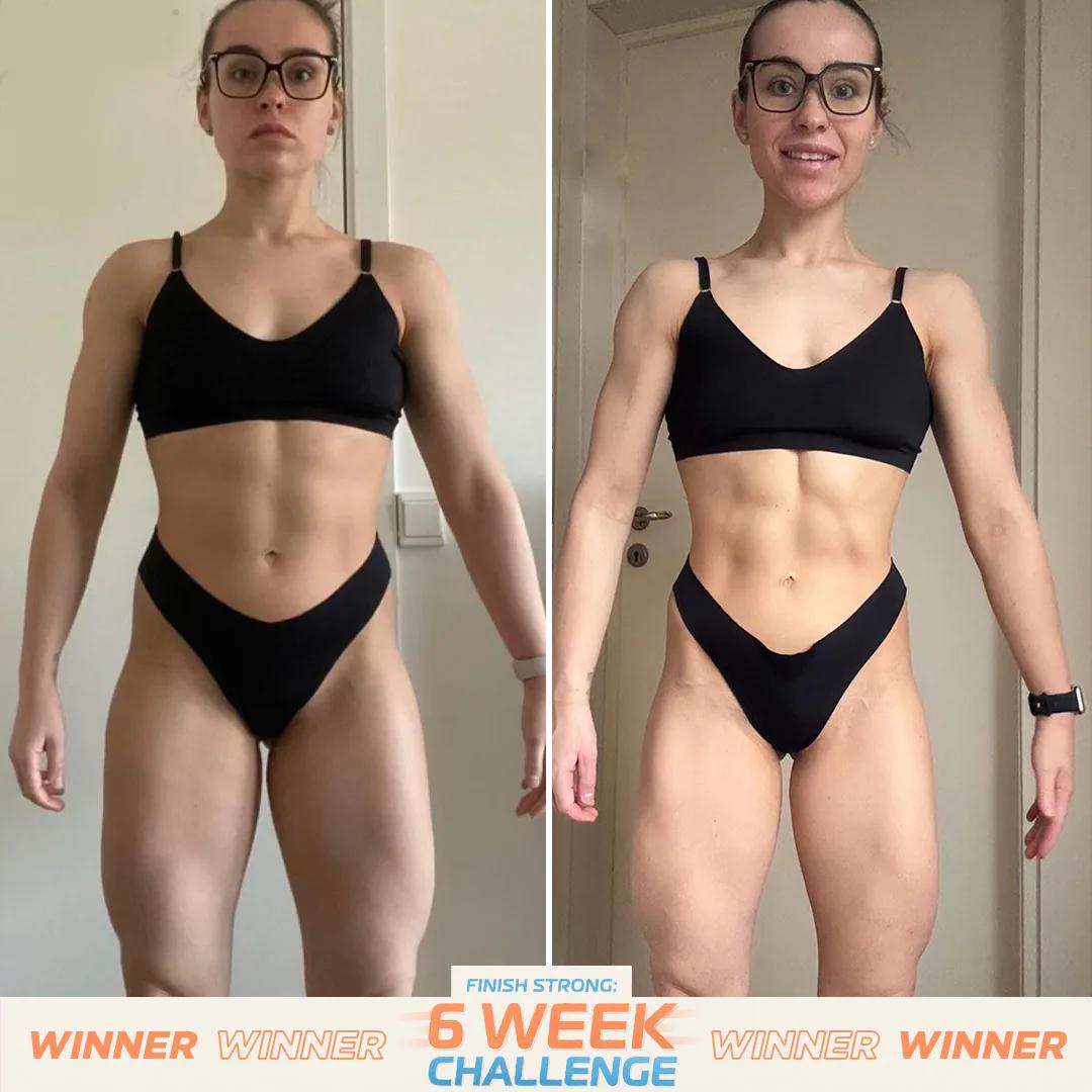Image of female fitness transformation