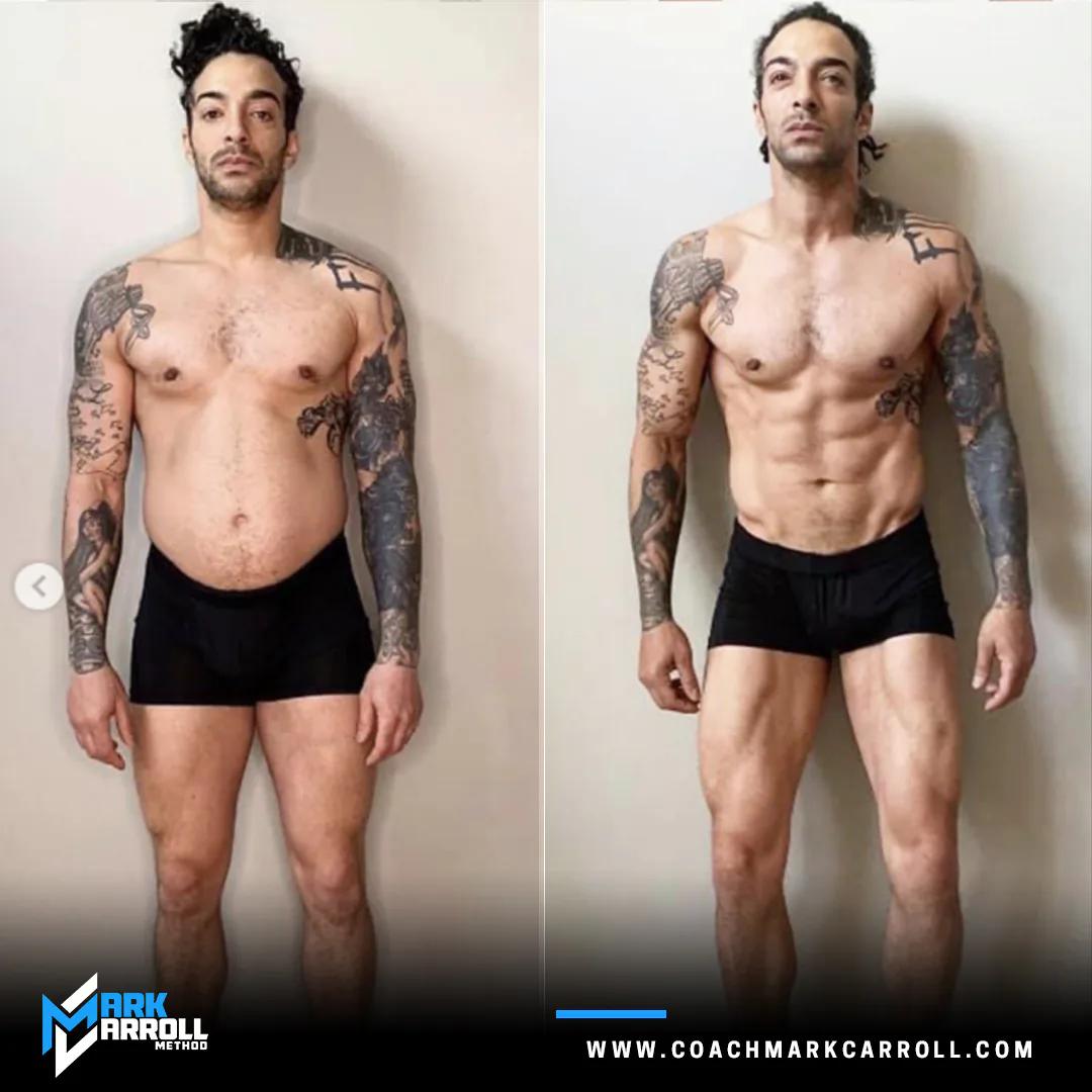 Marcus D before and after