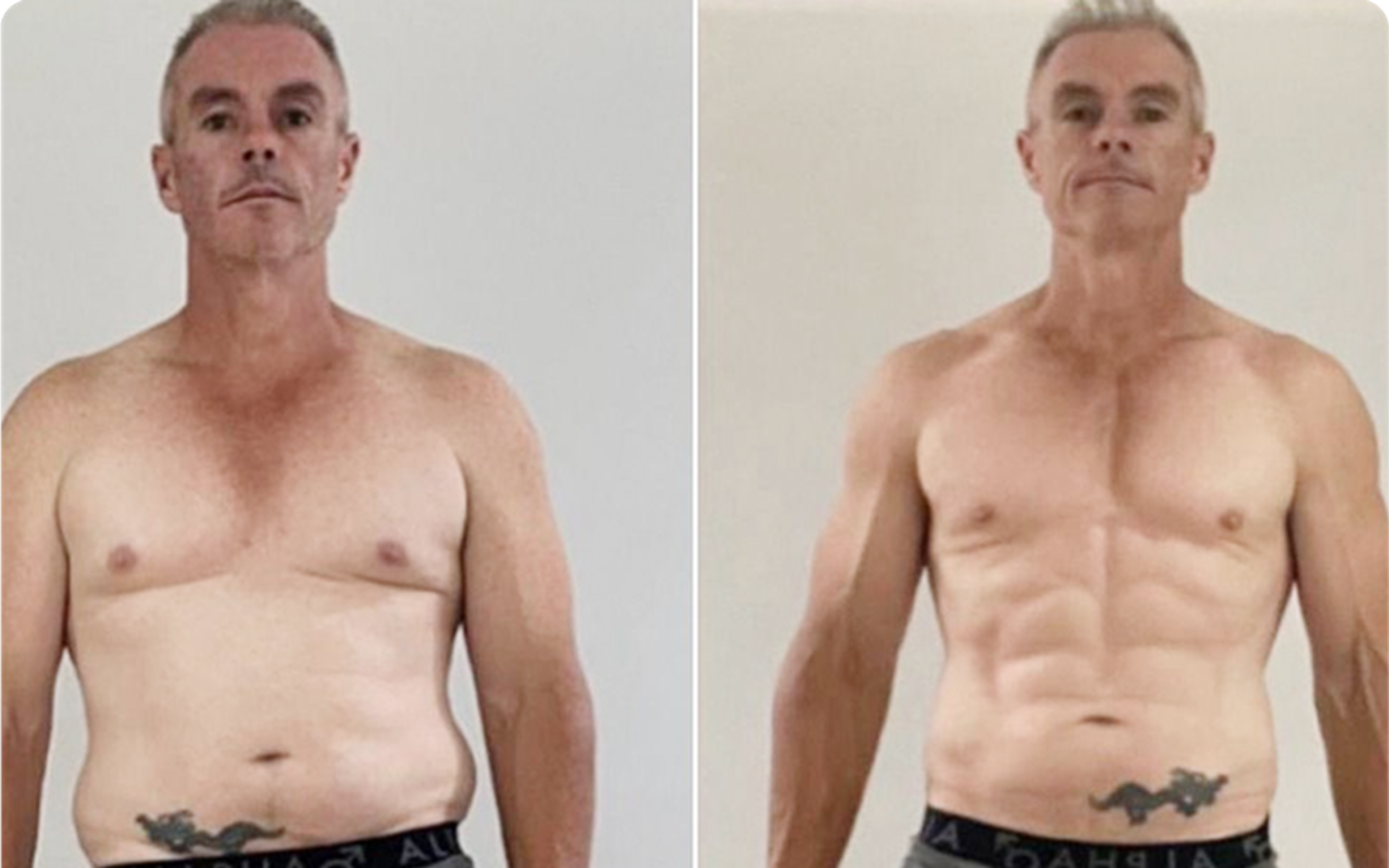 Scott before and after