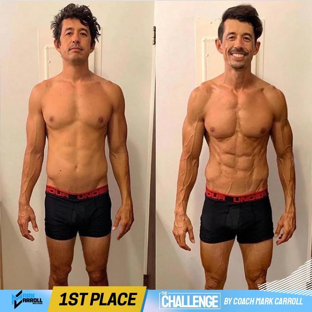 Chris before and after