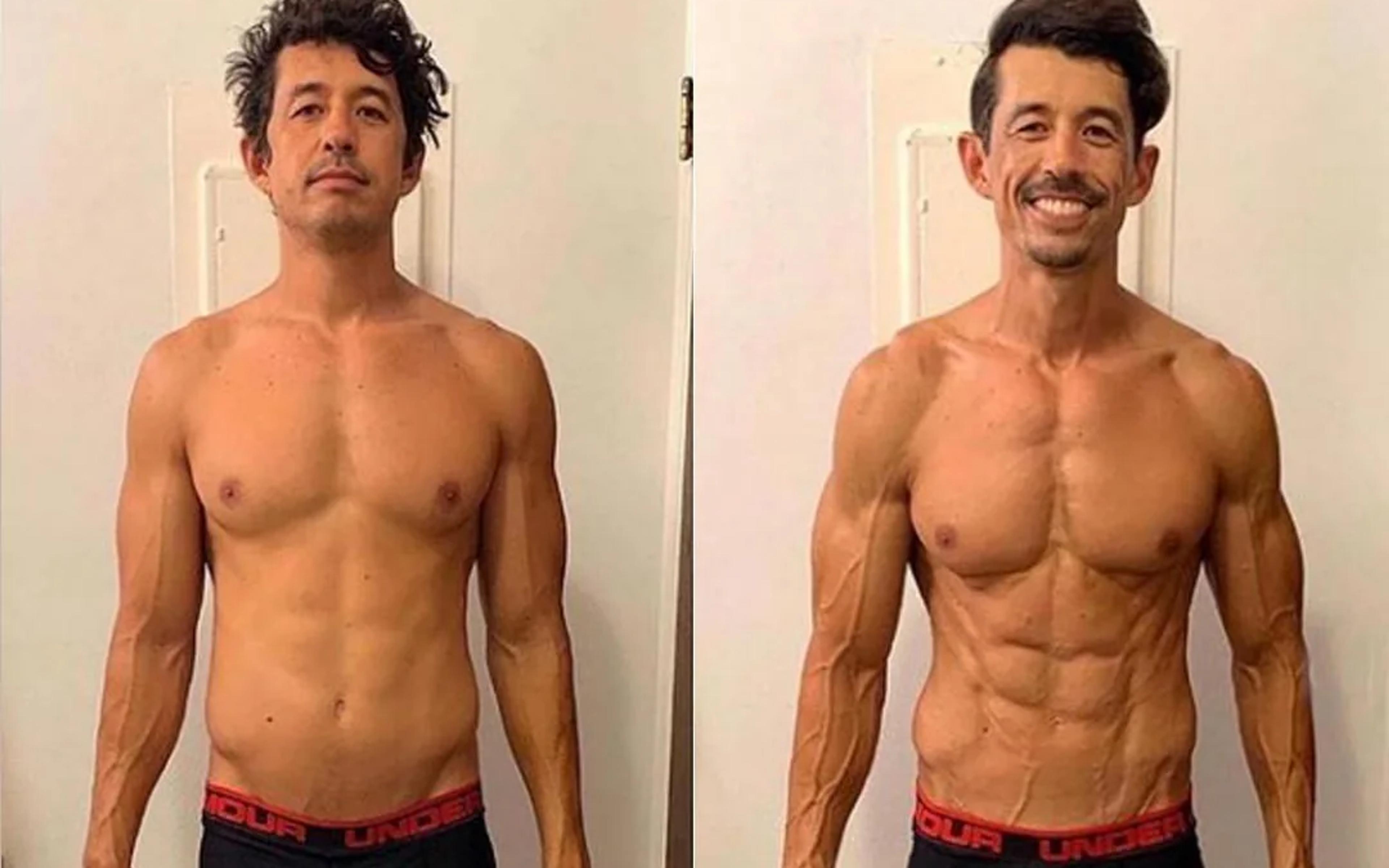 Chris before and after
