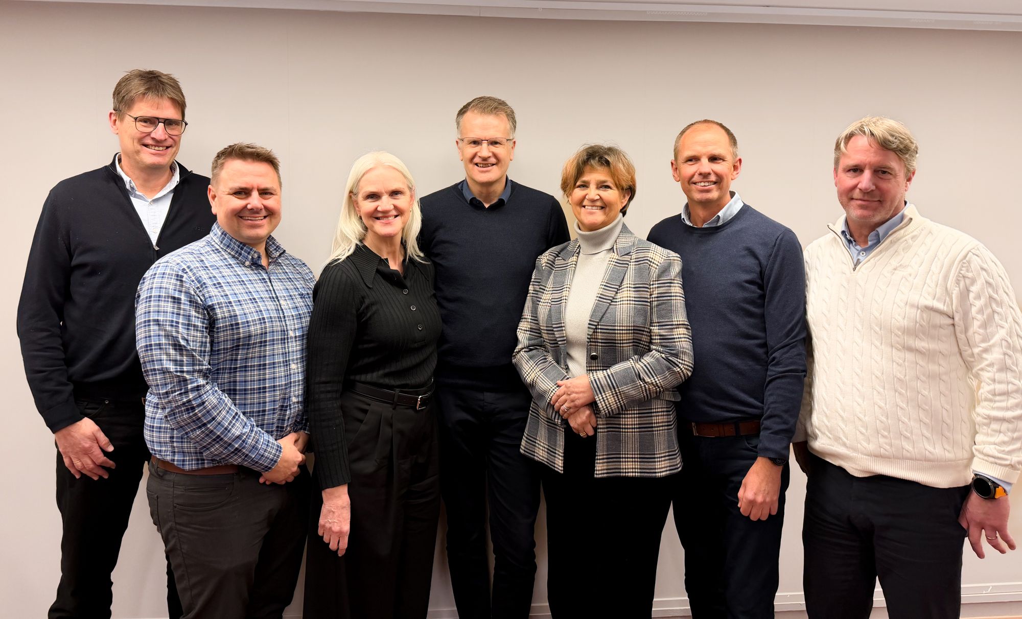 Gruppebilde ledergruppen i Glitre Nett