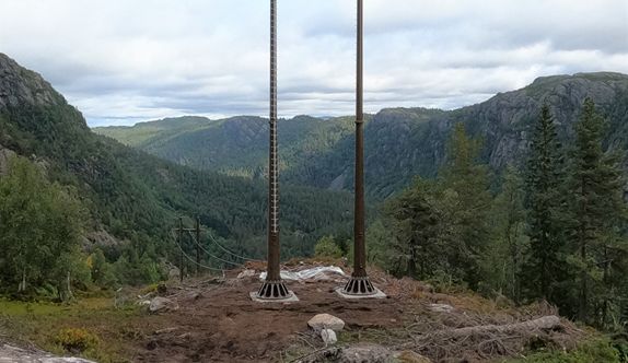 komposittmast med RONSTO-fundament