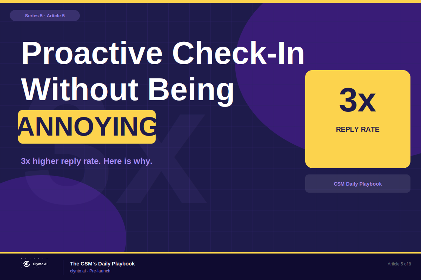The art of the proactive check-in without being annoying — what CSMs should say instead of just checking in