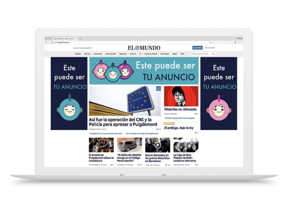 Plataforma de Oniad para campañas de publicidad display