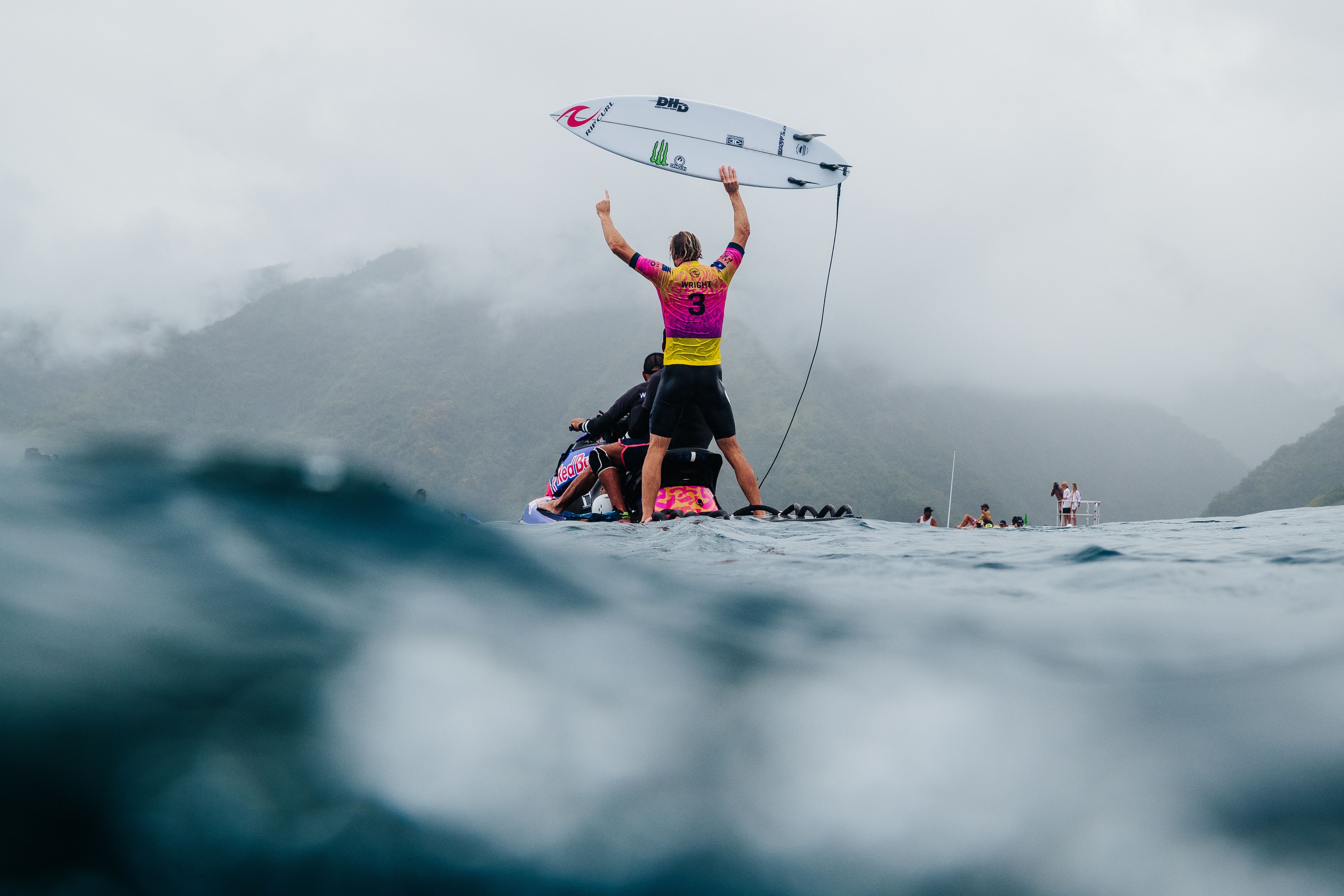 Owen Wright of Australia wins the 2019 Tahiti Pro Teahupo'o