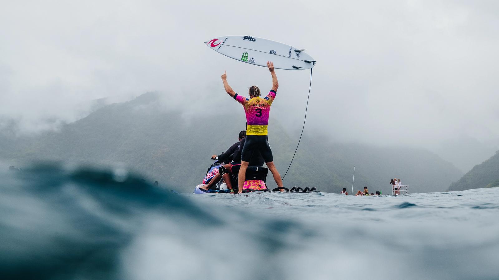 Owen Wright of Australia wins the 2019 Tahiti Pro Teahupo'o