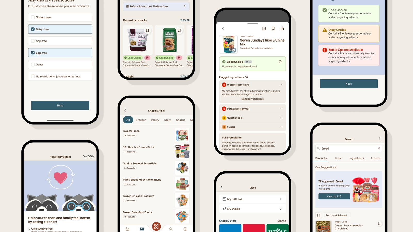 Trash Panda app UI