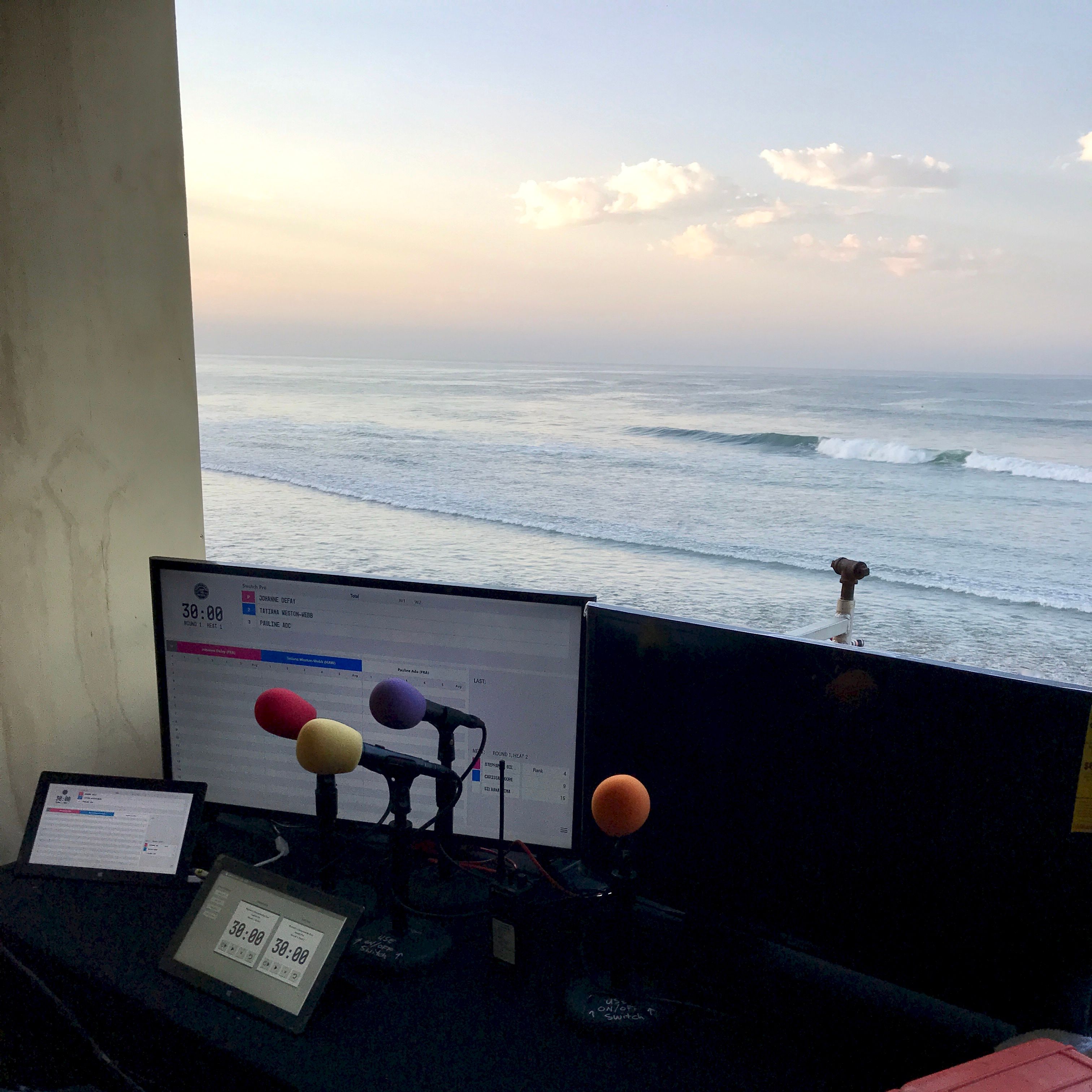 View from the judges booth