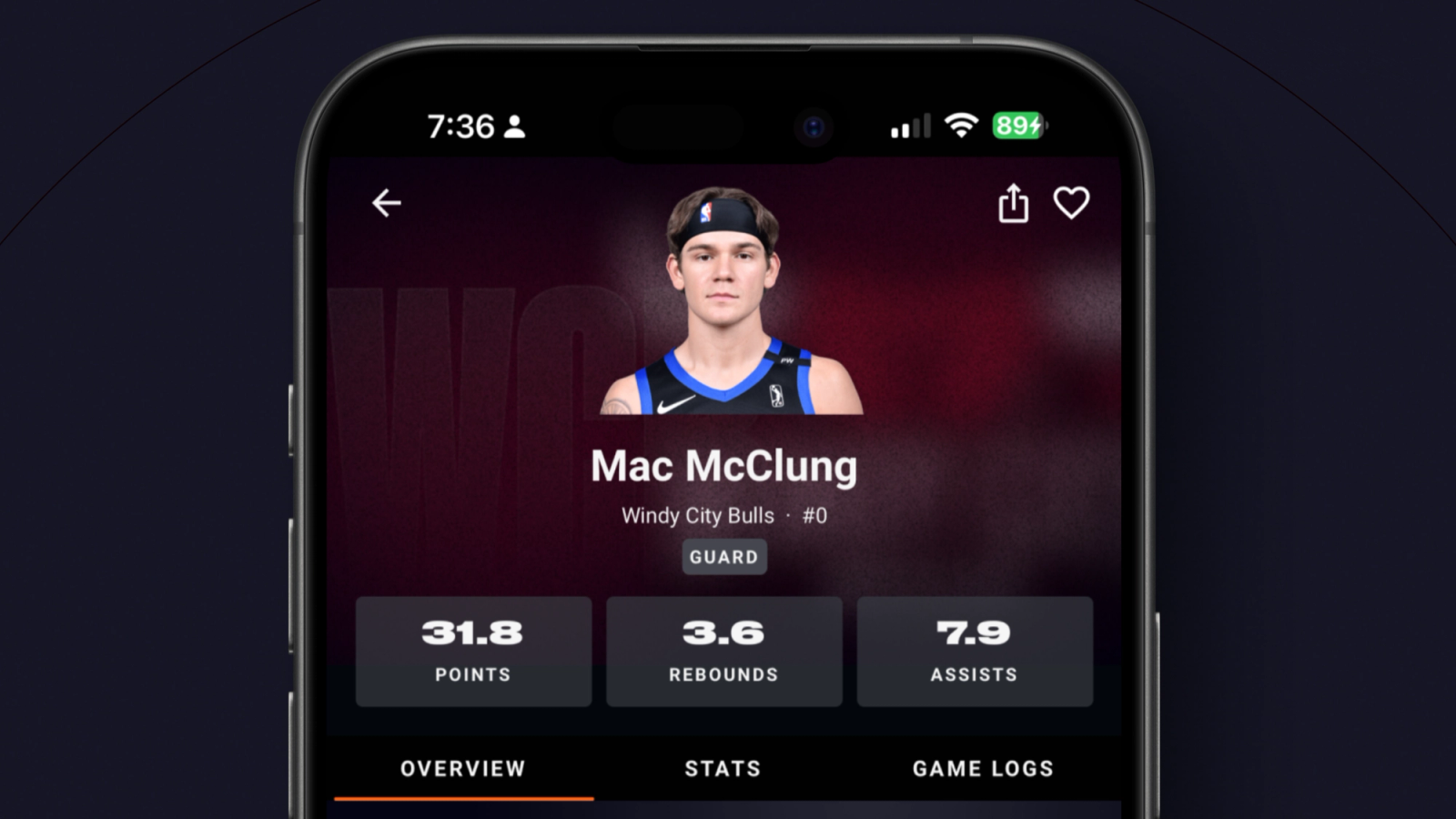 Player card