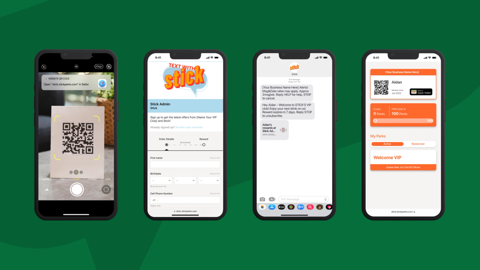 Sign up steps