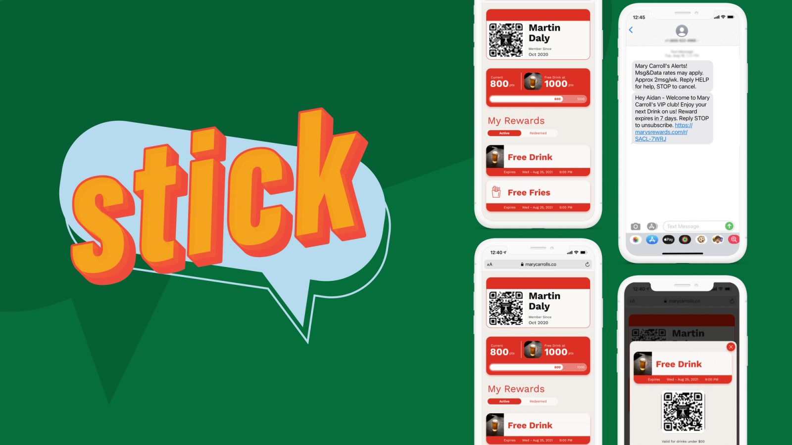 connect with stick