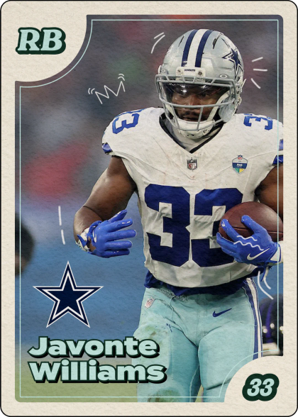 Javonte Williams card