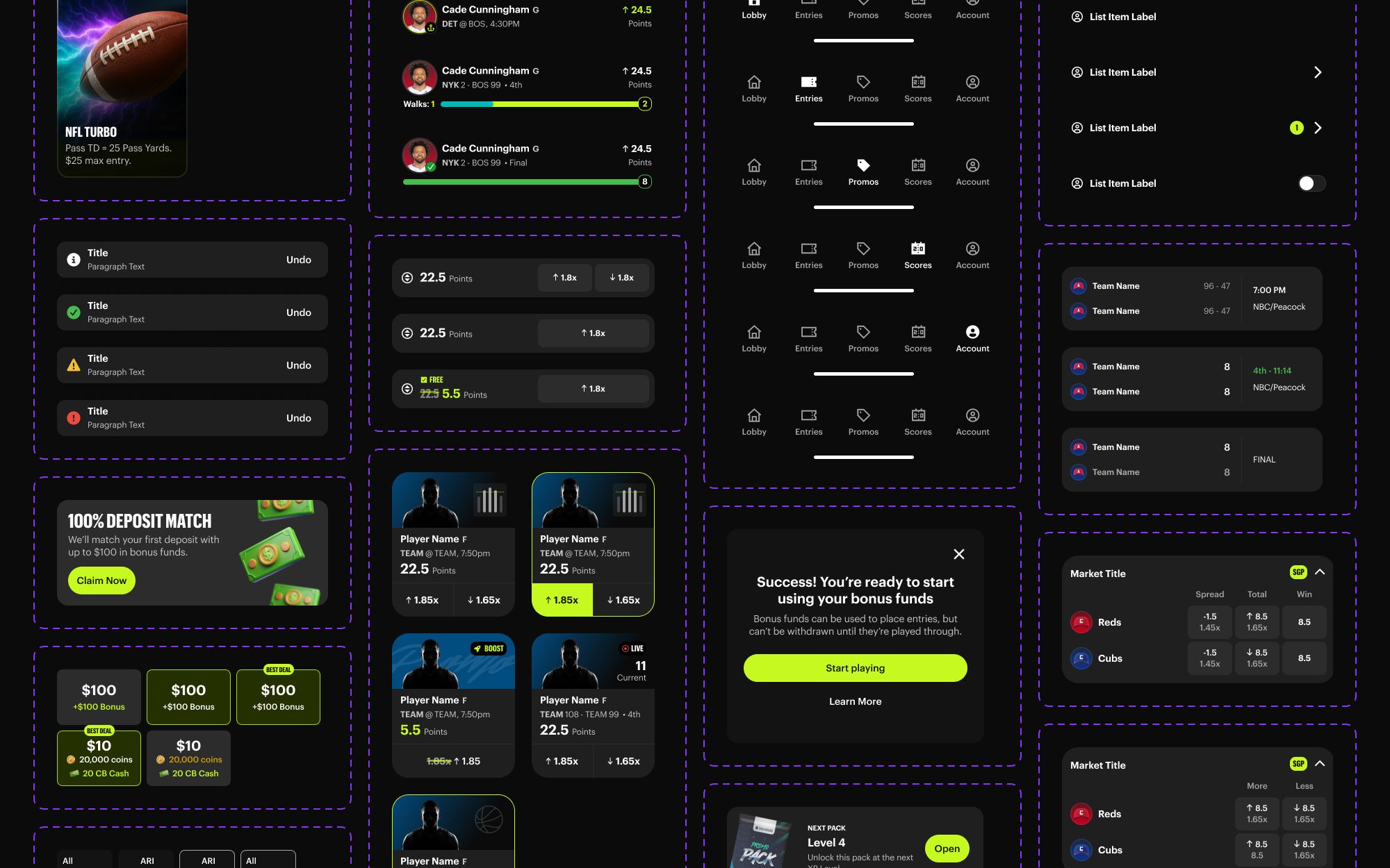 Chalkboard redesign components