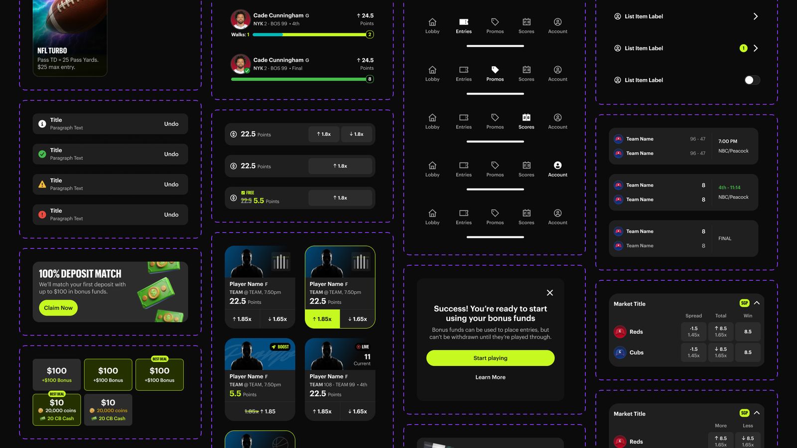 Chalkboard redesign components