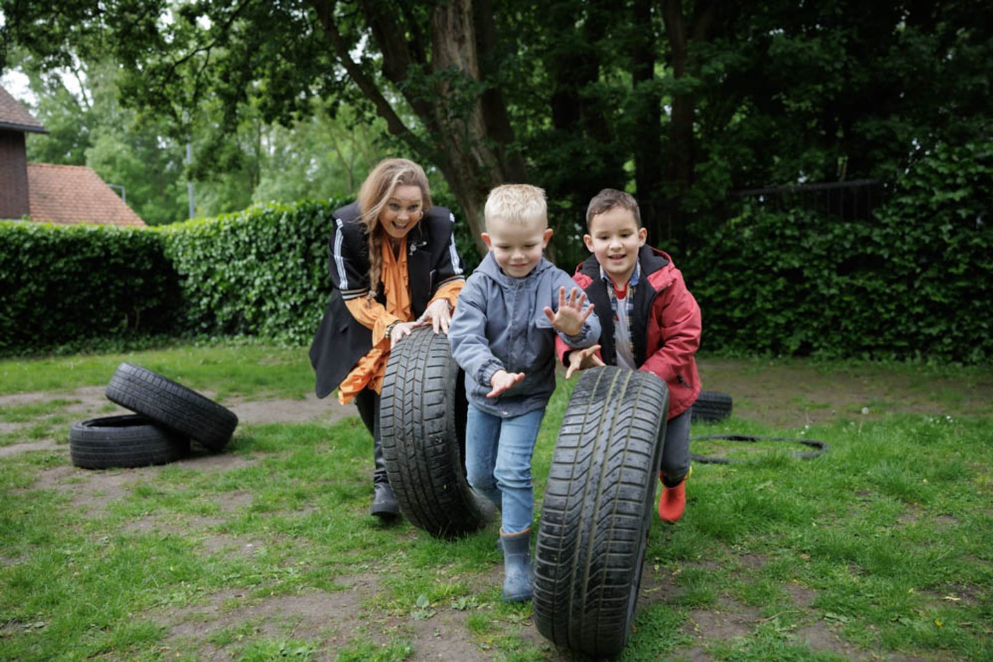 Kinderen spelen samen bij Prokino De Blikvanger in Harderwijk