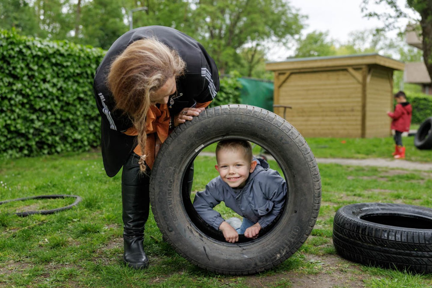 Lekker buitenspelen bij kinderopvang Villa Vrolijk