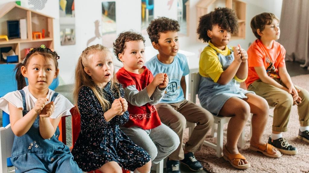 Kinderen in een kring