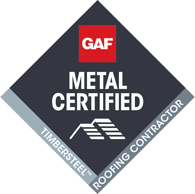 GAF Metal Certified Logo