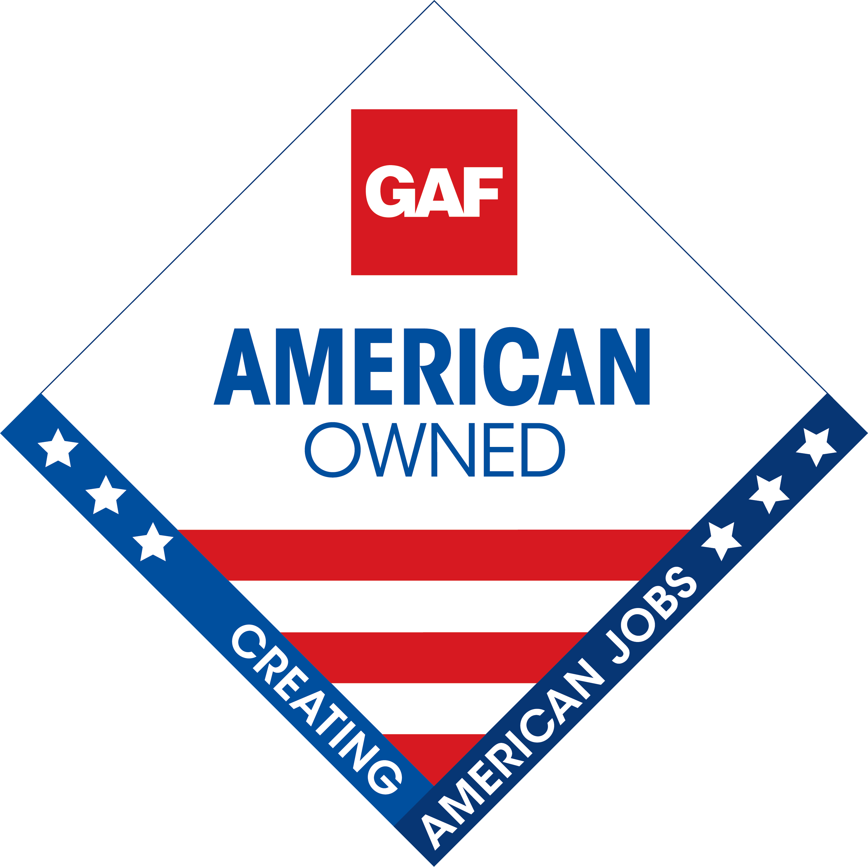 GAF American Owned Logo