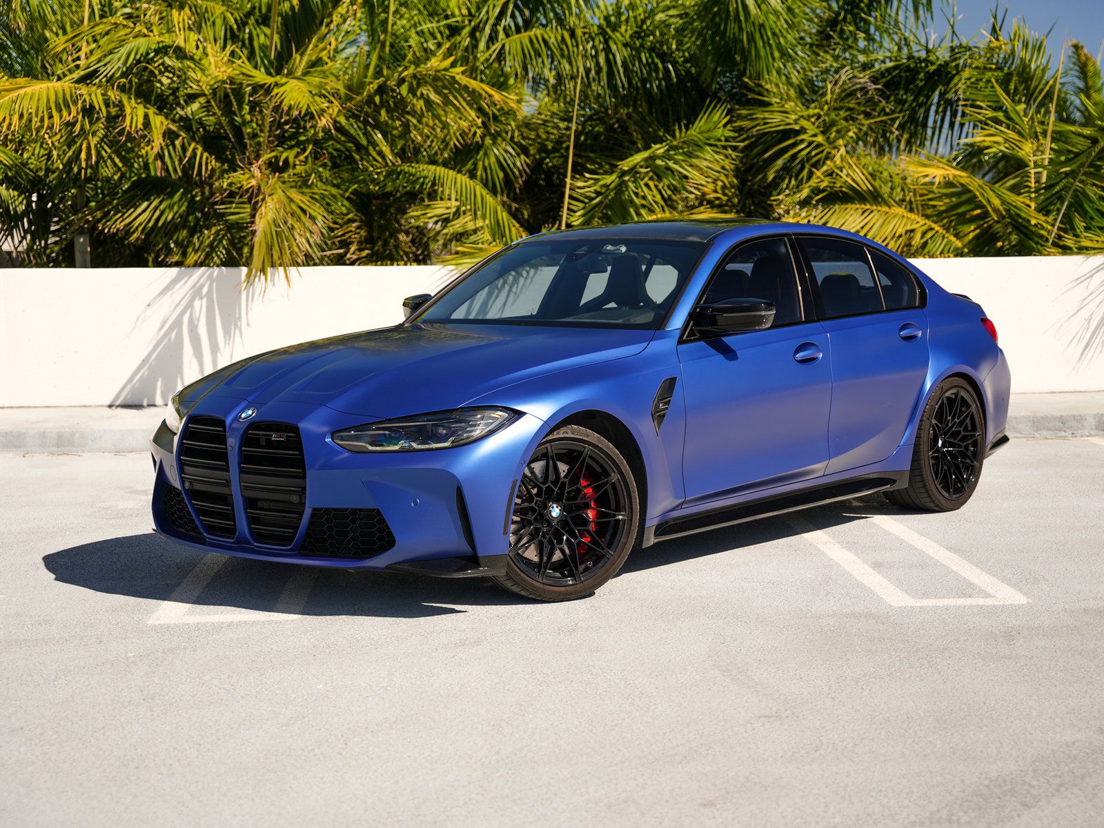 BMW M3 Blue for rent in Miami