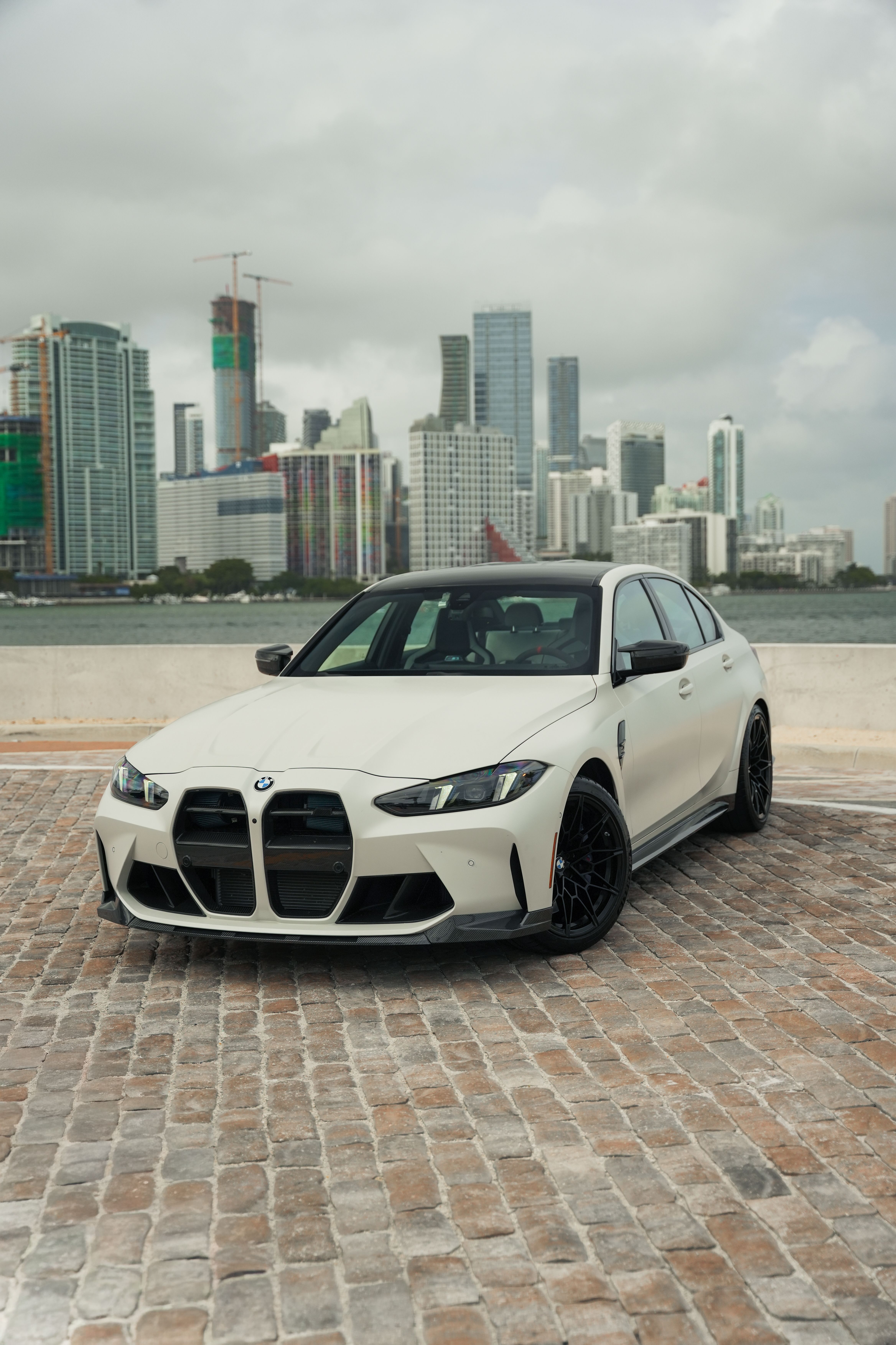 BMW M3 Competition White  for rent in Miami