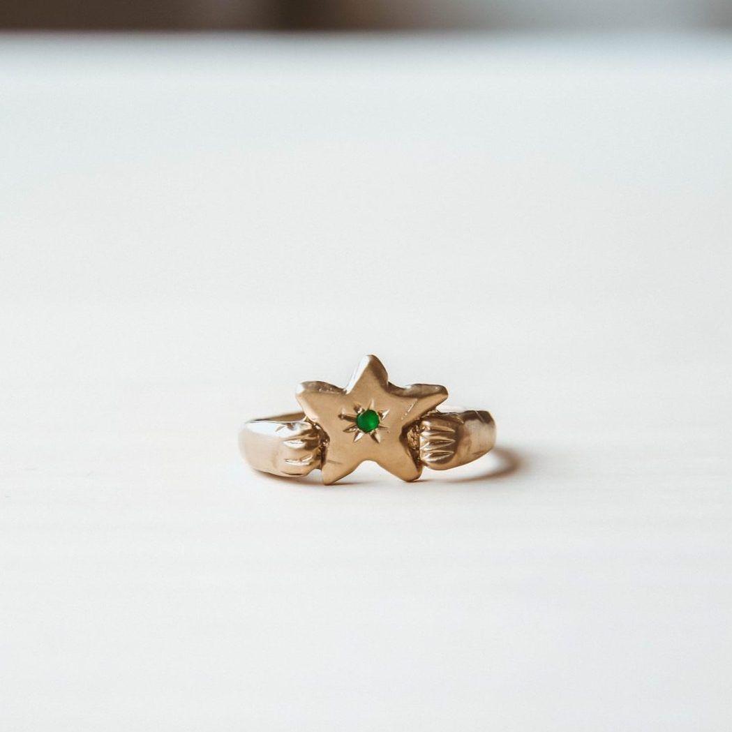 Emerald Star Ring