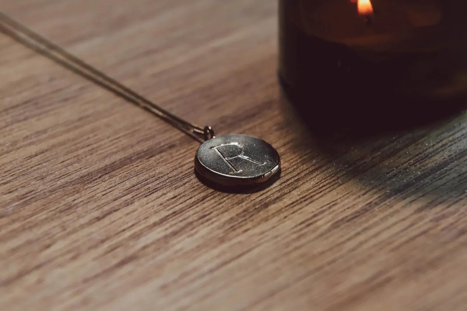 Initial Charm Pendant