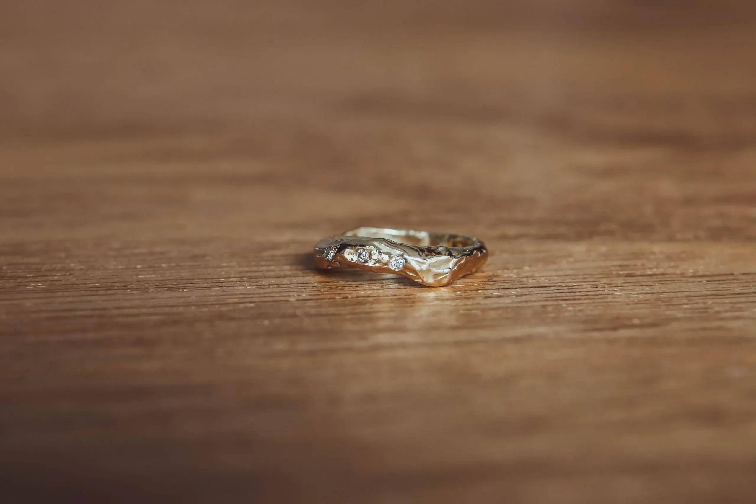 Molten Diamond Ring
