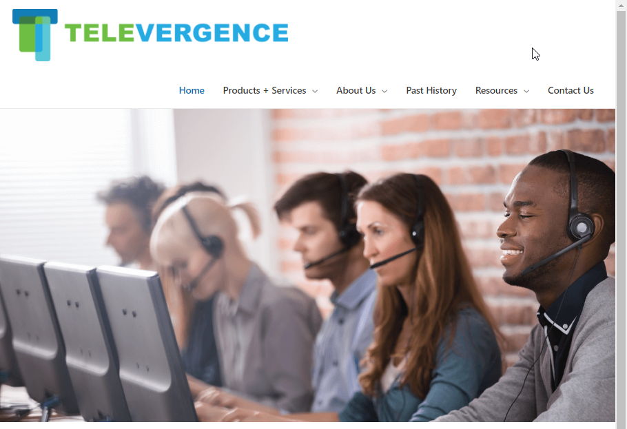 Televergence Solutions, Inc. Website Screenshot