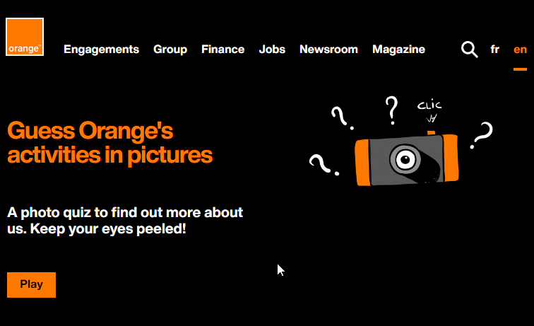 Orange Business Services Website Screenshot