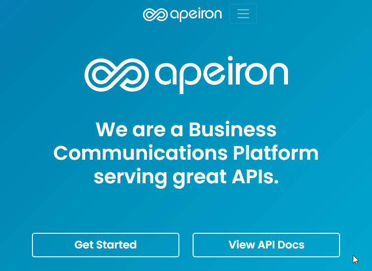 Apeiron Website Screenshot
