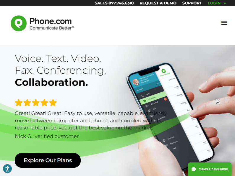 PHONE.COm Website Screenshot