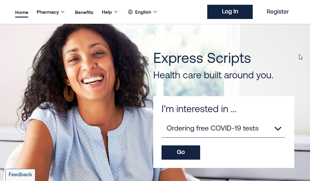Express Scripts Website Screenshot