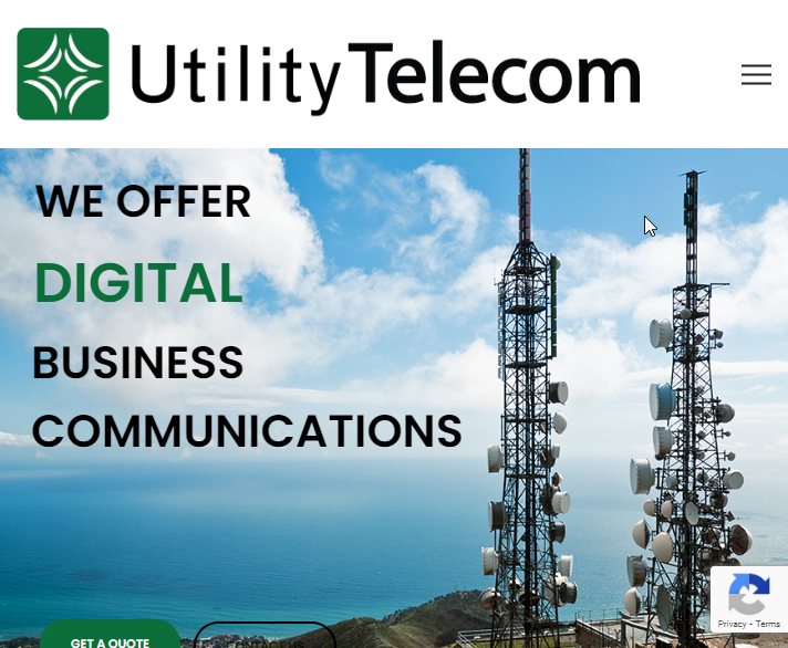 Utility Telephone Website Screenshot