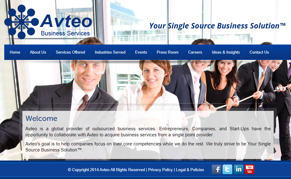 Avteo Website Screenshot
