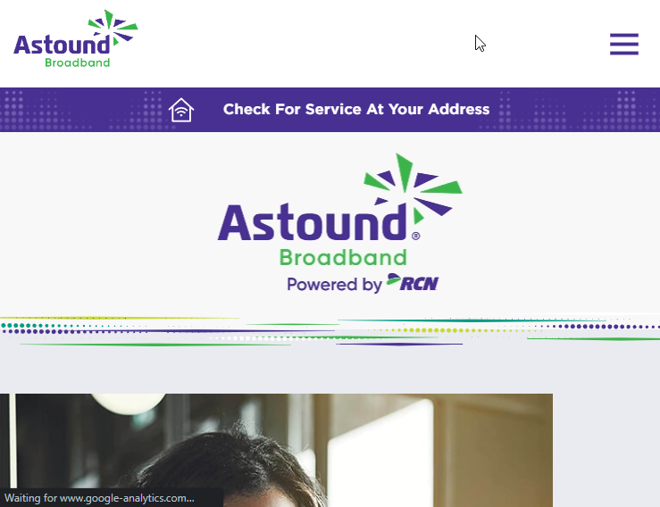 Astound Broadband Website Screenshot