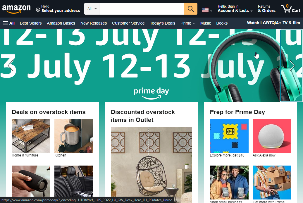 Amazon Web Services Website Screenshot