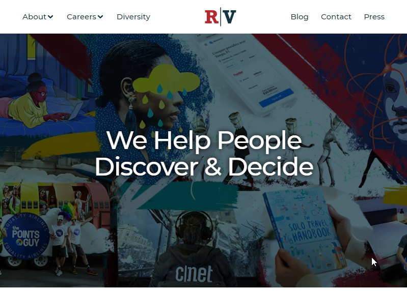 Red Ventures Website Screenshot