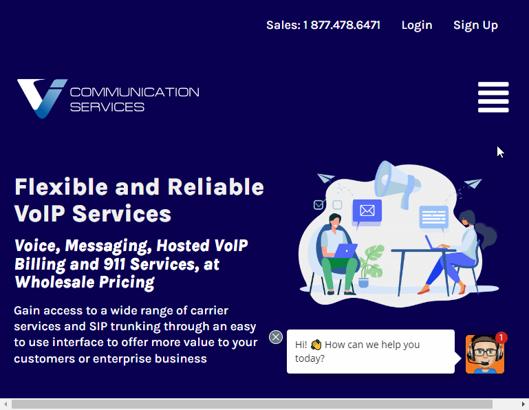VoIP Innovations Website Screenshot