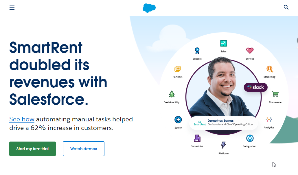 Salesforce Website Screenshot