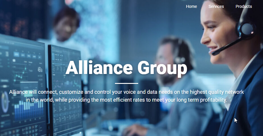 Alliance Group Website Screenshot