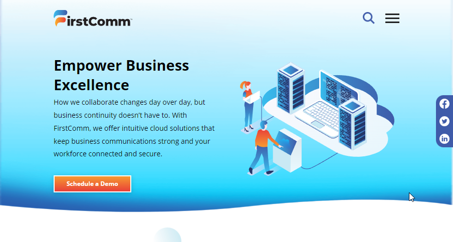 Globalcom Website Screenshot