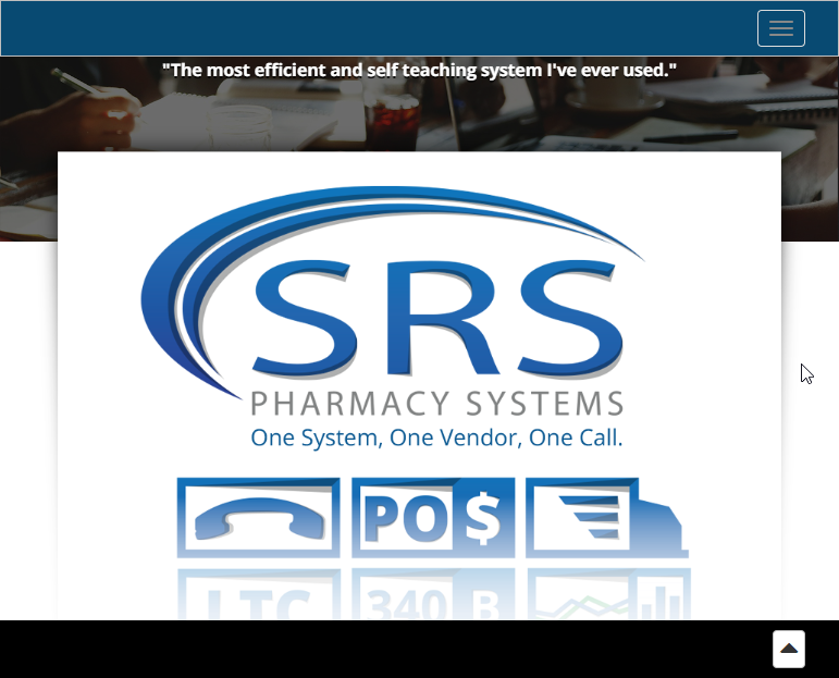 SRS Pharmacy Systems, Inc. Website Screenshot