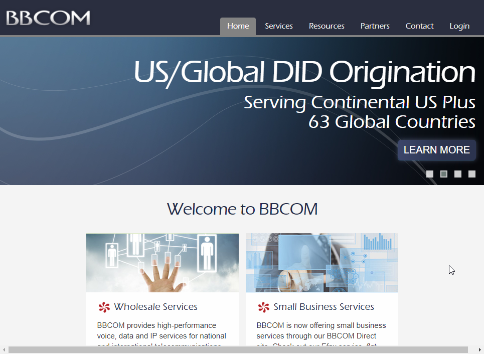 BBCOM Website Screenshot