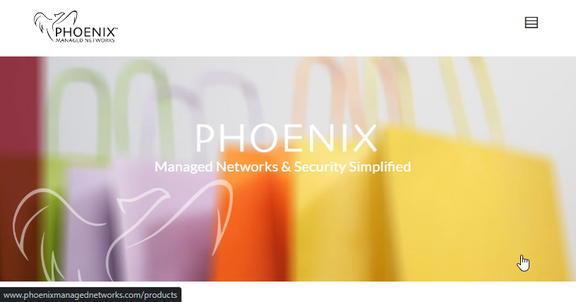 Phoenix Managed Networks Website Screenshot