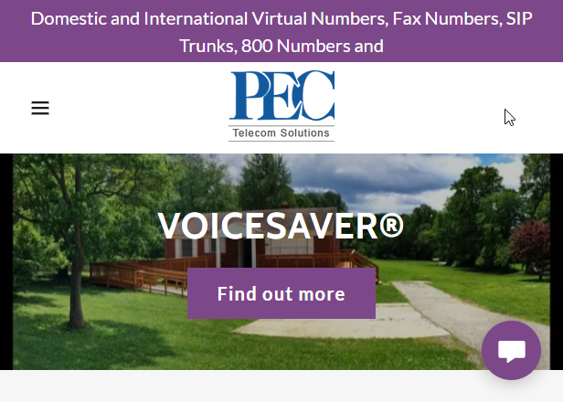 VoiceSaver Website Screenshot