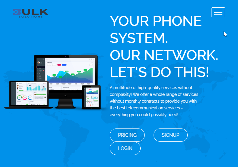 Bulk Solutions, LLC Website Screenshot
