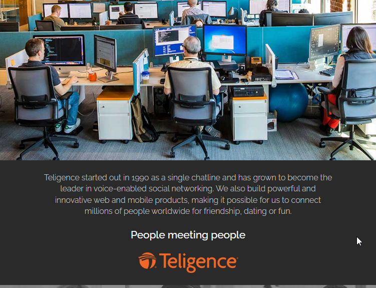 Teligence US Inc. Website Screenshot